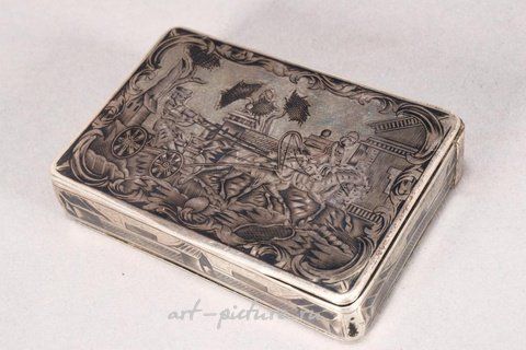 Русское серебро, Русская серебряная табакерка Nielo 19 века