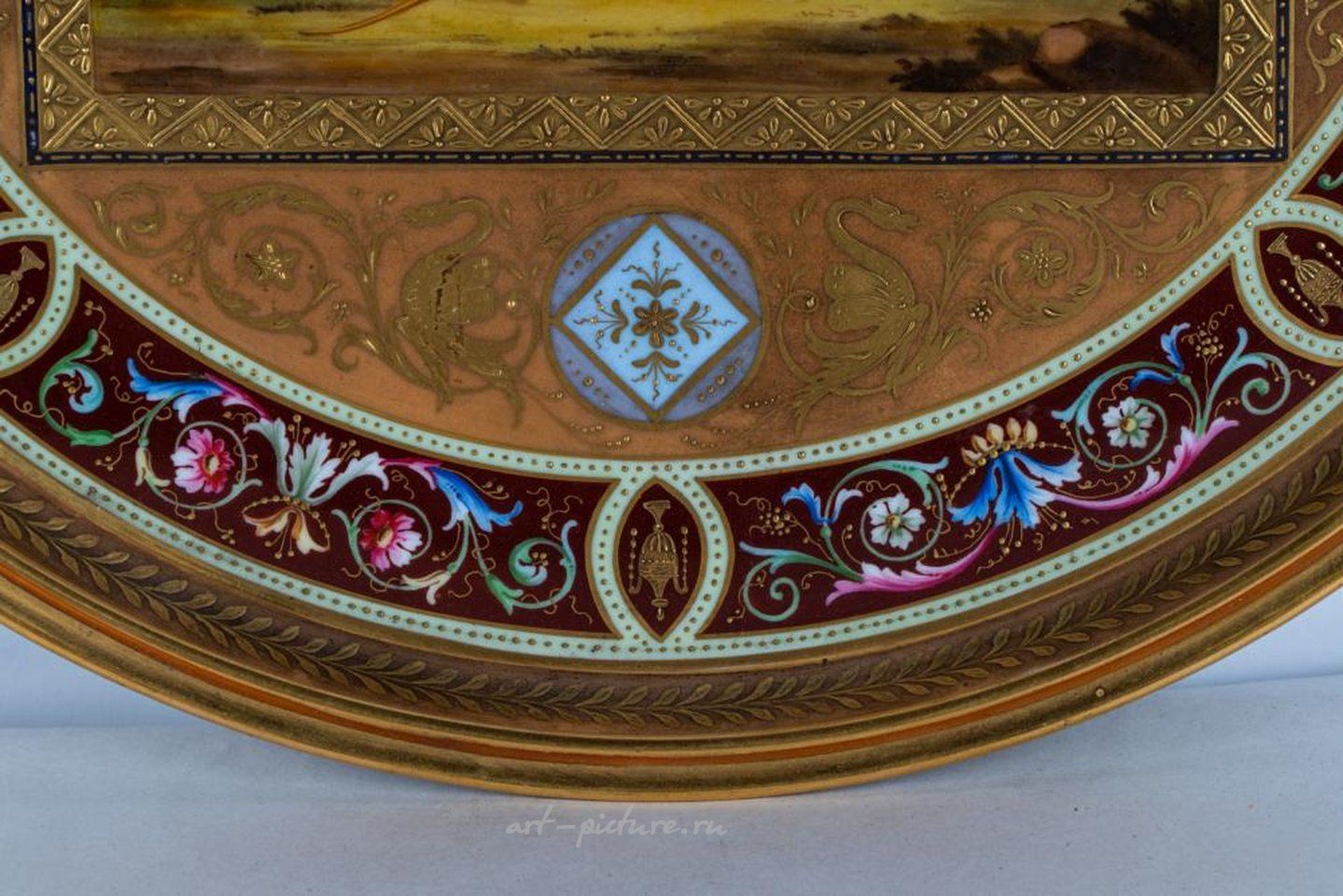 维也纳皇家瓷器 , 维也纳镀金瓷盘：奥赛罗