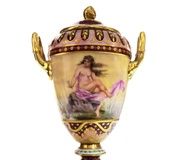 Фарфоровые урны/вазы ручной росписи из королевской Вены XIX века