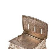 Солонка-трон из серебра, Москва, 1857