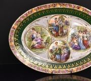 Тарелка королевского Вены с ручными росписями