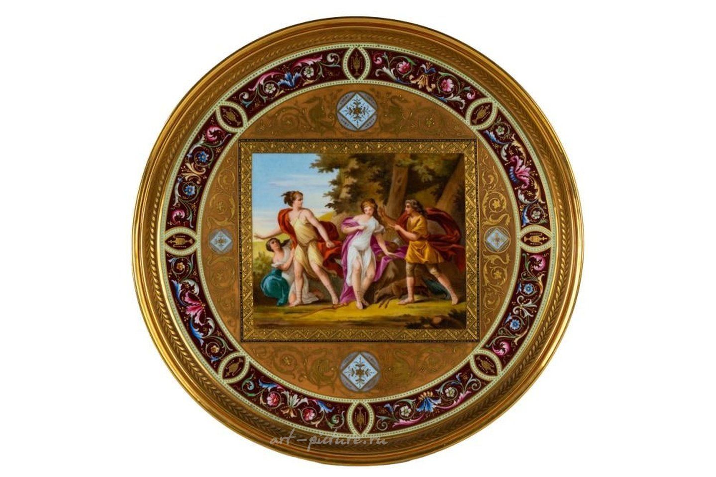维也纳皇家瓷器 , 维也纳镀金瓷盘：奥赛罗