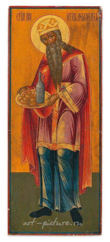 Русское серебро , Икона, изображающая святого Мелхиседека, Россия, XIX век