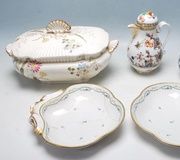 Королевские венские миски и раковины XIX века с декорацией