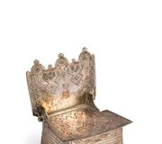 Солонка-трон из серебра, Москва, 1885