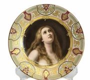Фарфоровая тарелка "Бусенда Магдалена" с ручной росписью, Вагнер