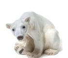 купить Сидящий полярный белый медведь. Дания, г. Копенгаген, Bing & Grondahl, 1915г.
