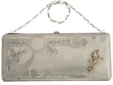 Русское серебро, Антикварная русская серебряная сумочка-клатч от С. Фролова