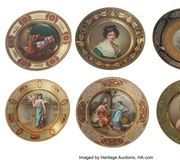 Фарфоровые тарелки с эротическими изображениями, 19 век