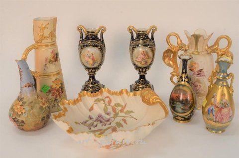 Royal Vienna, Фарфоровые вазы разных стилей и производителей