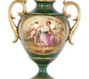 Фарфоровая урна-ваза Royal Worcester с драконами, 19 век