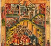 Large Icon Depicting the Seven Sleepers of Ephesus.