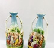 Большие двуручные вазы в стиле Востока с оценкой £30-50