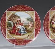 Фарфоровые тарелки "Королевский Вена" с классическими сценами