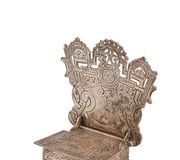Серебряная солонка-трон, Москва, 1895 год, мастер М. Парамонов