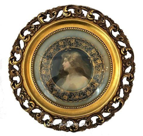Royal Vienna, Антикварная тарелка Королевской Вены в раме
