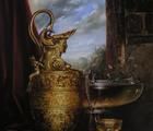 Статуэтка Натюрморт с золотой вазо…