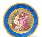 Фарфоровая тарелка с репродукцией картины Карло Чиньяни