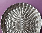 Серебряная тарелка лист водяной лилии Buccellati серебро 30 см.