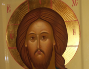 Рукописная икона Иисус Христос, Спаситель. дерево, темпера, золото 