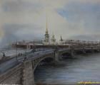 Статуэтка Троицкий мост масло, хол…