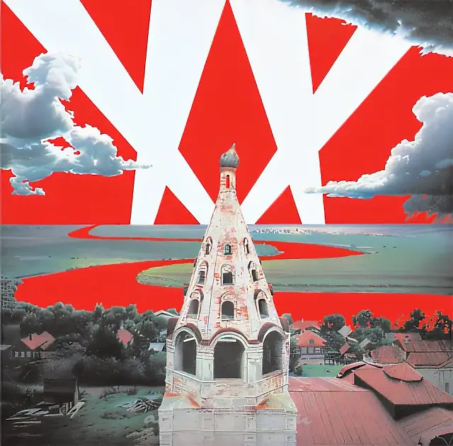 XX century of Russia, 1990, oil on canvas, 180x180cm