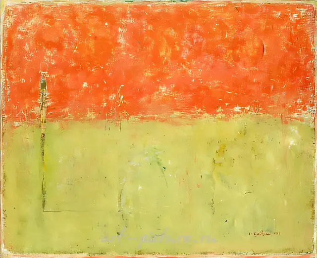 2000年5月,布面油画,92×110厘米,藏于赫尔采夫画廊,莫斯科。