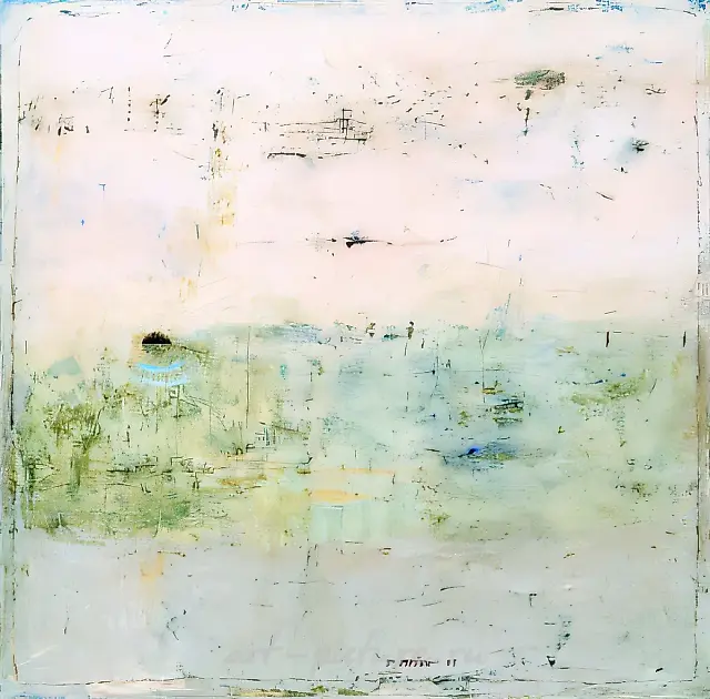 踪迹,1999年,布面油画,119×119厘米
收藏于莫斯科格尔策夫画廊。