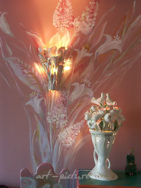 Светильники, 2003, фаянс англ.,