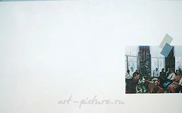 查尔斯·罗森塔尔。会议上，1926年，1999年，布面油画。属于《艺术的另类历史》（2008）的一部分。