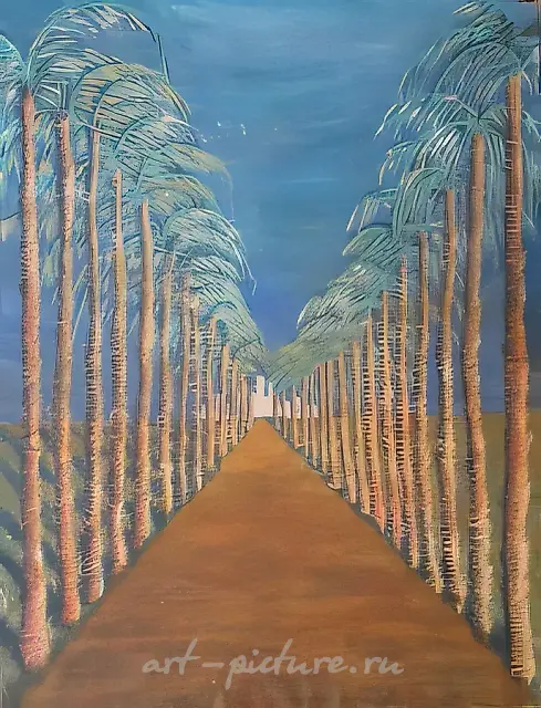 Бульвар Сансет, 2004, масло на холсте, 198x150 дюймов