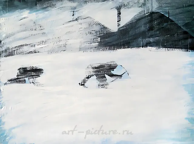 Метель, 2007, масло на холсте, 150x200 дюймов