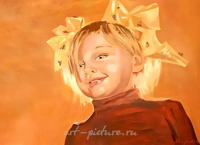 少女，2007年，布面油画，200x280厘米。出自《旧的新的》系列。