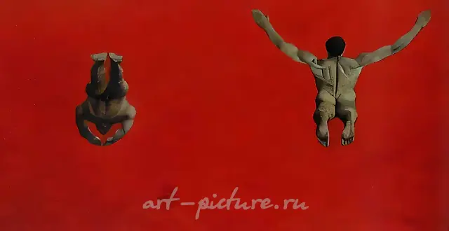 You are standing on a brae (detail), 2007, canvas, coal, sanguine, 210х1340