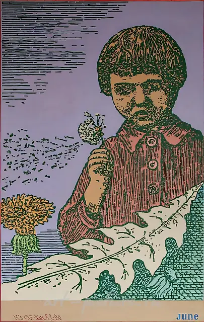 《蒲公英》，选自“AB”系列，1991年，布面油画