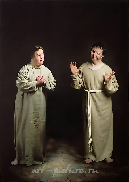 《圣诞节》，选自《七个圣经场景》系列，1998年，彩色印刷