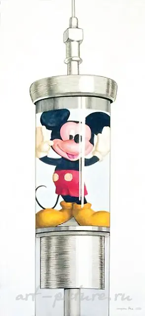 米奇，2008年，混合媒介，114x52.5厘米