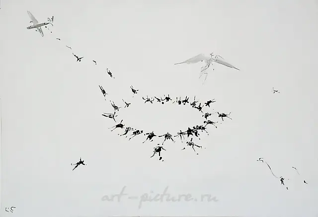 Из серии "Ангеларий", 2007, Холст, акрил, 50х70
