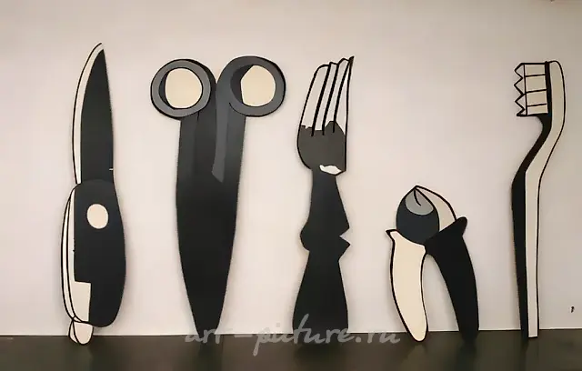 由普通物品组成的静物画，2005年，展览“静物画：与语境的游戏”克罗金画廊。