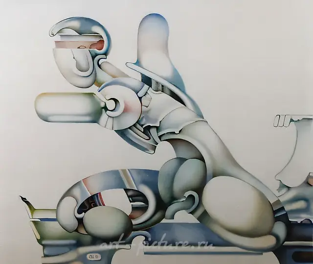 She (Large White Figure), 1990, canvas, oil, 140x170. Author`s property