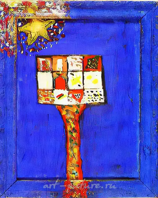 The Star., 1993, mixed tehnique on cartone, 36x29