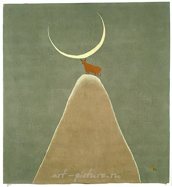世界之山 II，1997年，羊毛，手工编织，170×146，作者自藏