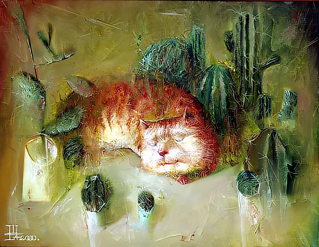 梦，2000年，布面油画，60x80，$1,800。