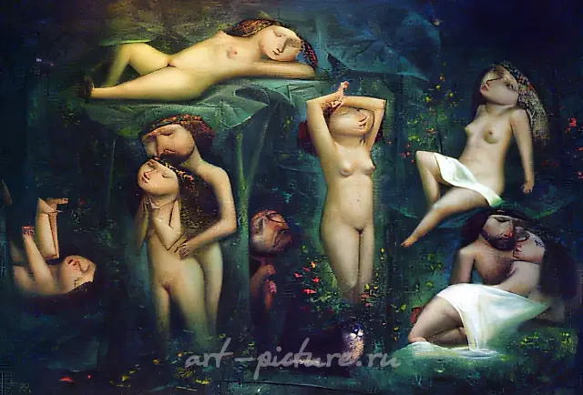 伊万·库帕拉之夜，2000年，布面油画，70x90