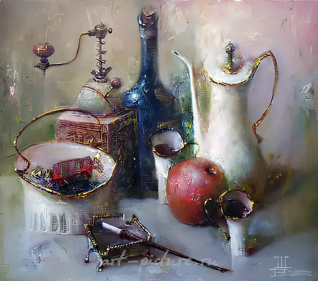 清晨，2000年，布面油画，45×60