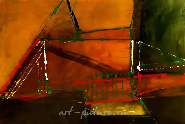 Private architecture. Buildings., 1997, oil on paper, 50x70 Author`s property