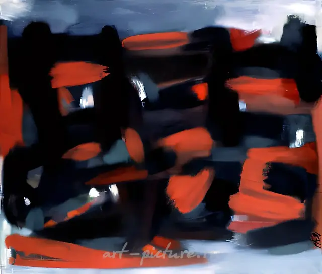 Battue., 1991, oil on canvas, 100x120 Author`s property