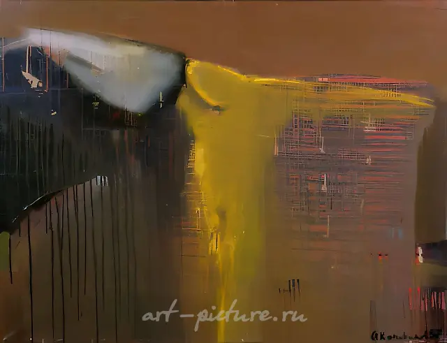 Waterfall., 1998, oil on canvas, 90x100