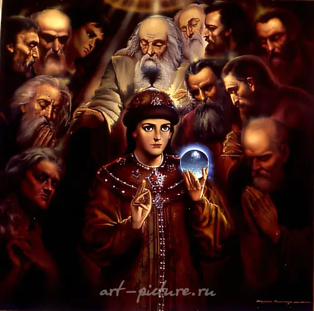 Divine Lad., 1991, oil on canvas, 100x100