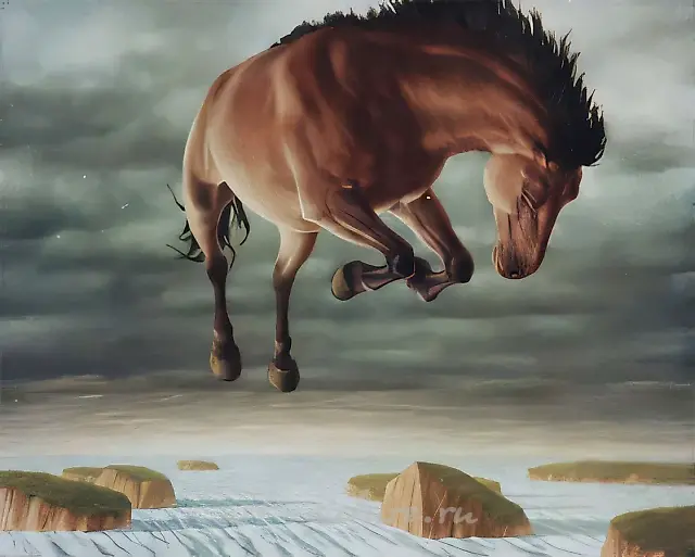 17, 1996, oil on canvas, 80x100, $5.000